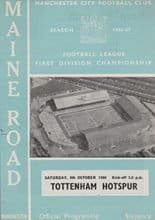 Manchester City v Tottenham Hotspur 08-Oct-1966