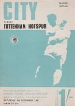 Manchester City v Tottenham Hotspur 09-Dec-1967