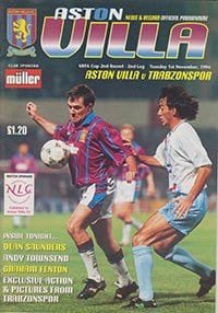 Aston Villa v Trabzonspor 01-Nov-1994