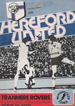 Hereford United v Tranmere Rovers 16-Aug-1980