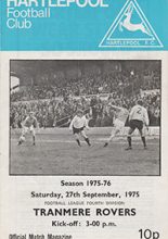Hartlepool United v Tranmere Rovers 27-Sep-1975