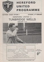 Hereford United v Tunbridge Wells 06-Feb-1965
