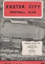 Exeter City v Walsall 13-Apr-1966