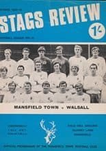 Mansfield Town v Walsall 14-Oct-1970
