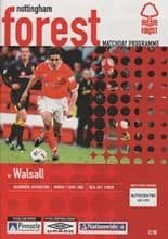 Nottingham Forest v Walsall 01-Apr-2002