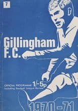 Gillingham v Walsall 21-Oct-1970