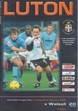 Luton Town v Walsall 22-Feb-2005