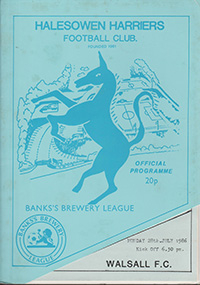 Halesowen Harriers v Walsall 28-Jul-1986