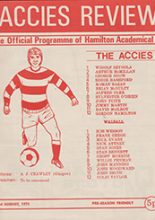 Hamilton Academical v Walsall 02-Aug-1971
