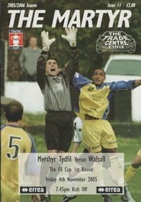 Merthyr Tydfil v Walsall 04-Nov-2005