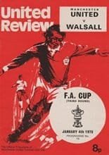 Manchester United v Walsall 04-Jan-1975