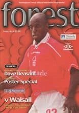 Nottingham Forest v Walsall 04-Sep-1999
