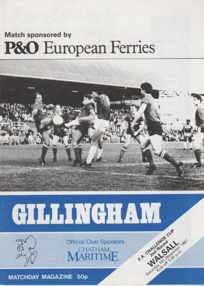 Gillingham v Walsall 05-Dec-1987