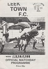 Leek Town v Walsall 1986-87