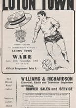 Luton Town v Ware 16-Nov-1968