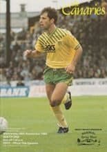 Norwich City v Watford 26-Sep-1990