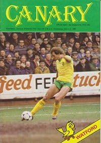 Norwich City v Watford 02-Mar-1983
