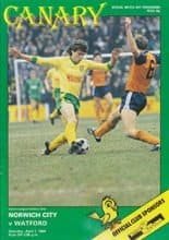 Norwich City v Watford 07-Apr-1984
