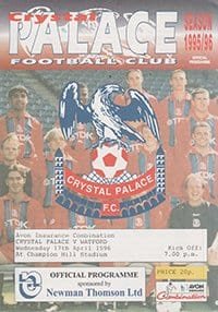 Crystal Palace Reserves v Watford Reserves 17-Apr-1996