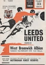 Leeds United v West Bromwich Albion 10-Feb-1970
