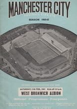 Manchester City v West Bromwich Albion 11-Feb-1961