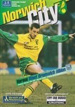 Norwich City v West Bromwich Albion 15-Feb-1997