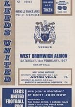 Leeds United v West Bromwich Albion 18-Feb-1967