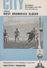Manchester City v West Bromwich Albion 23-Nov-1968
