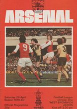Arsenal v West Bromwich Albion 26-Apr-1980