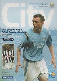 Manchester City v West Bromwich Albion 28-Dec-2004