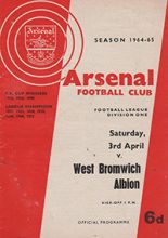 Arsenal v West Bromwich Albion 03-Apr-1965