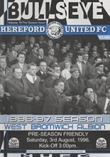 Hereford United v West Bromwich Albion 03-Aug-1996