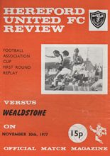 Hereford United v Wealdstone 30-Nov-1977