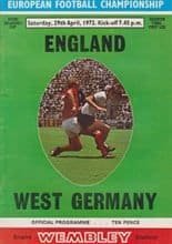 England v West Germany 29-Apr-1972