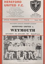 Hereford United v Weymouth 14-Jan-1967