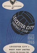 Leicester City v West Ham United 10-Nov-1962