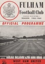 Fulham v West Ham United 11-Apr-1964