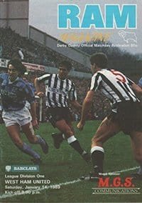 Derby County v West Ham United 14-Jan-1989