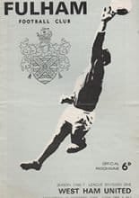 Fulham v West Ham United 15-Oct-1966