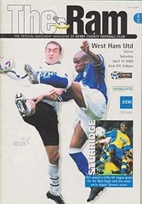 Derby County v West Ham United 15-Apr-2000