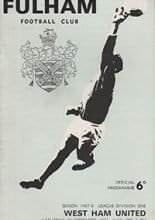 Fulham v West Ham United 23-Sep-1967