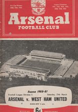 Arsenal v West Ham United 25-Mar-1961