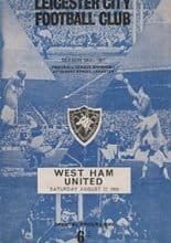 Leicester City v West Ham United 27-Aug-1966