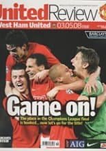 Manchester United v West Ham United 03-May-2008