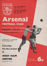 Arsenal v West Ham United 09-Nov-1963