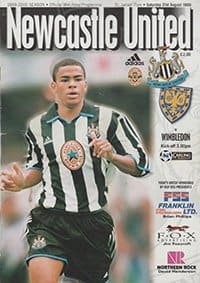 Newcastle United v Wimbledon 21-Aug-1999