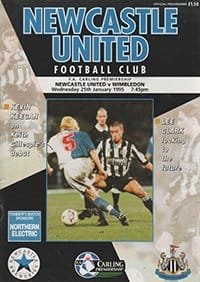 Newcastle United v Wimbledon 25-Jan-1995