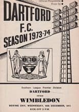 Dartford v Wimbledon 26-Dec-1973