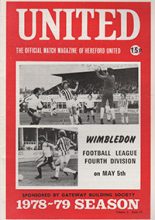 Hereford United v Wimbledon 05-May-1979