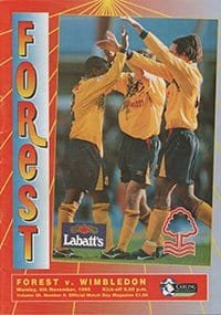 Nottingham Forest v Wimbledon 06-Nov-1995